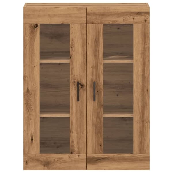 vidaXL Veggskap artisan eik 69,5x34x90 cm