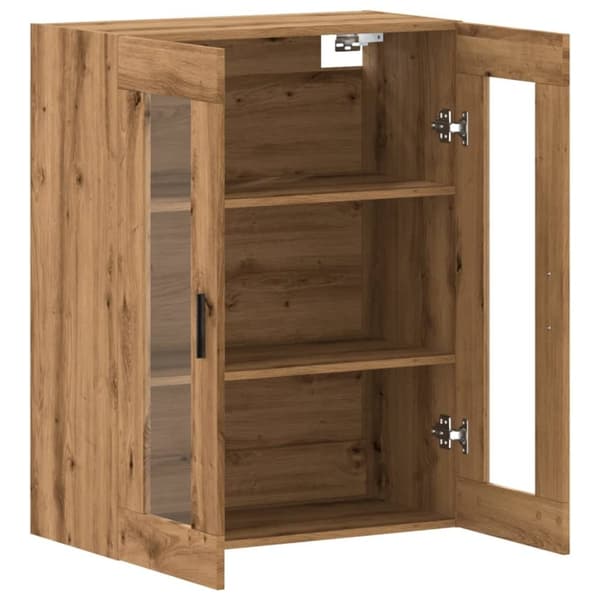 vidaXL Veggskap artisan eik 69,5x34x90 cm