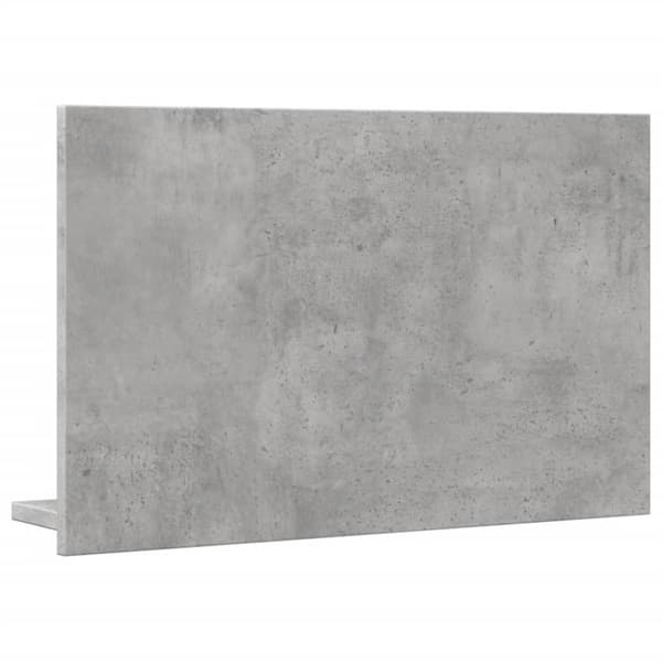 vidaXL badeværelsesskab med spejl 60x11x37 cm konstrueret træ betongrå