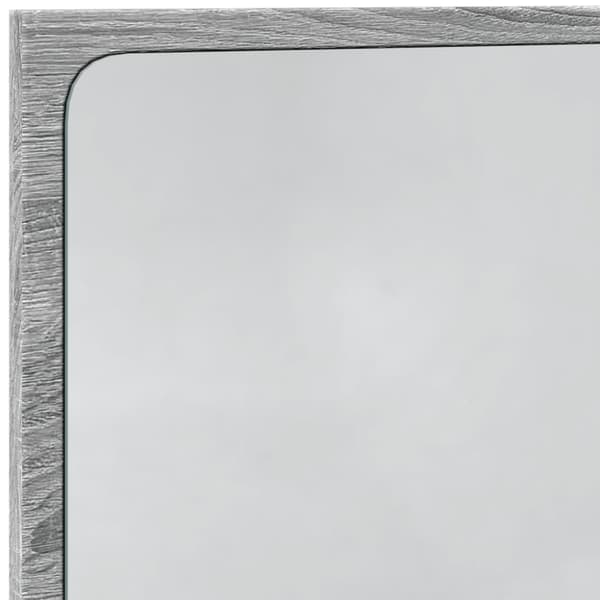 vidaXL Badrumsspegel med LED grå sonoma 60x8,5x38 cm konstruerat trä