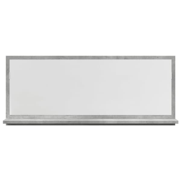 vidaXL Kylpyhuoneen peilikaappi betoninharmaa 90x11x37 cm tekninen puu