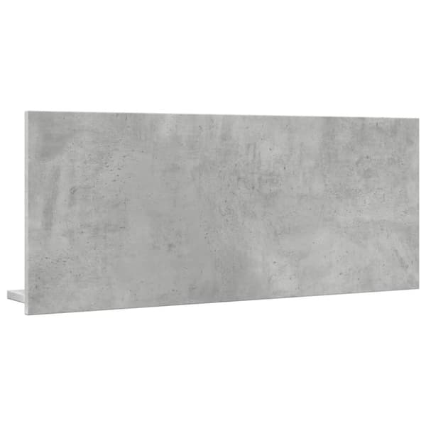 vidaXL Kylpyhuoneen peilikaappi betoninharmaa 90x11x37 cm tekninen puu