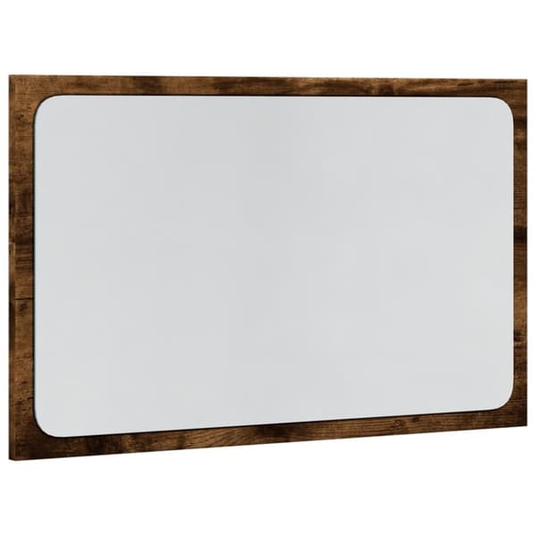 vidaXL Baderomsspeil med LED sonoma eik 60x8,5x38 cm konstruert tre