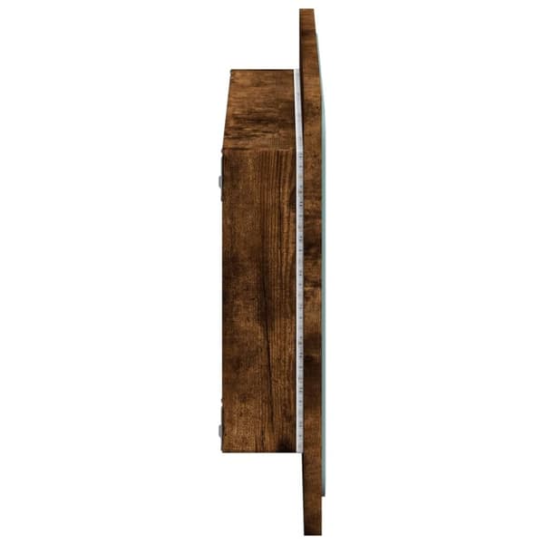 vidaXL Baderomsspeil med LED sonoma eik 60x8,5x38 cm konstruert tre