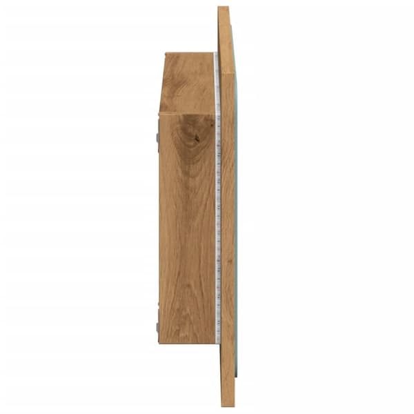 vidaXL badeværelsesspejl med LED-lys 60x8,5x38 cm kunsteg