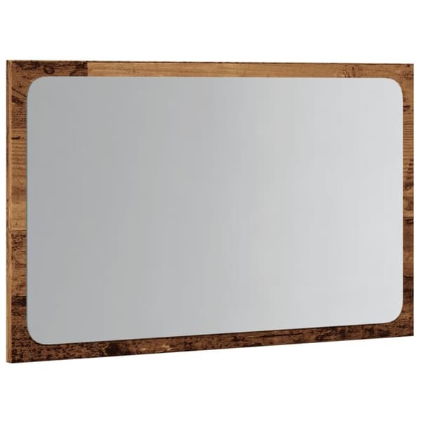 vidaXL Baderomsspeil med LED-lys betonggrå 60x8,5x38 cm