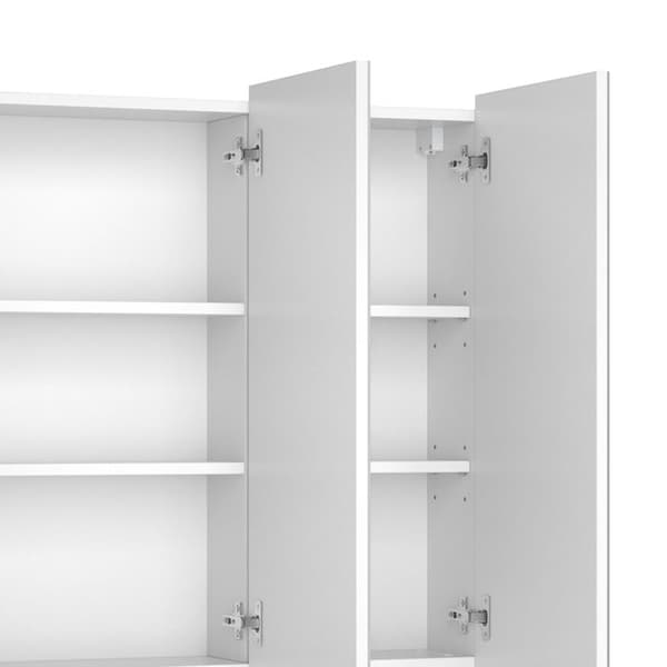Sola badrumsskåp, 100x79.8 cm med 3 dörrar, Vit, Vit, Vicco