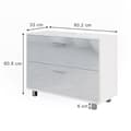 Miniatyrbild 3 av 6: Meuble under sink simple Ilias, 33x60.8cm, Vit högglans, Vicco