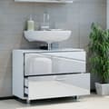 Miniatyrbild 5 av 6: Meuble under sink simple Ilias, 33x60.8cm, Vit högglans, Vicco