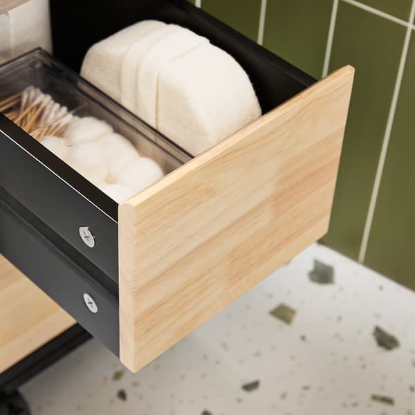 SoBuy Kapea kaappi WC paperiteline kylpyhuone kaappi Hyllykokonaisuus BZR54-SCH