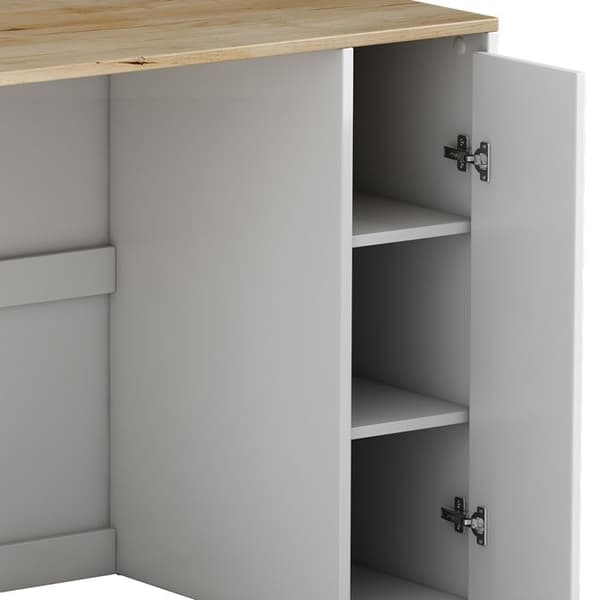Armoire för tvättmaskin Viktor, 93.5x88.5cm med 3 fack, Vit, Vit, Vicco