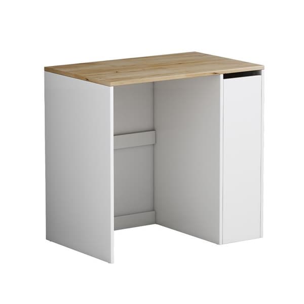 Armoire för tvättmaskin Viktor, 93.5x88.5cm med 3 fack, Vit, Vit, Vicco