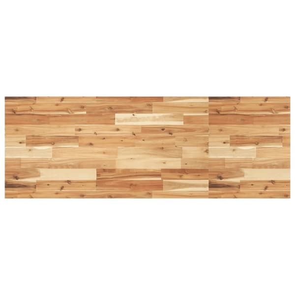 Bänkskiva för badrum behandlad 120x50x2 cm massivt akaciaträ