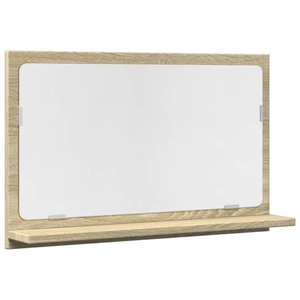 Spegelskåp för badrum sonoma-ek 60x11x37 cm konstruerat trä