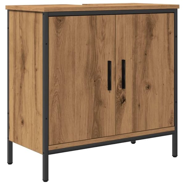 Tvättställsskåp ek 60x30x60 cm konstruerat trä