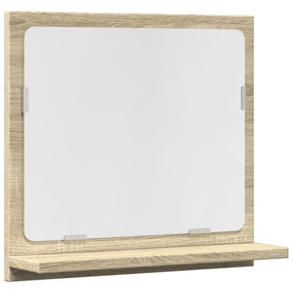 Spegelskåp för badrum sonoma-ek 40x11x37 cm konstruerat trä