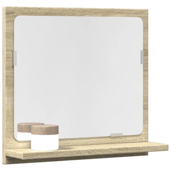 Spegelskåp för badrum sonoma-ek 40x11x37 cm konstruerat trä
