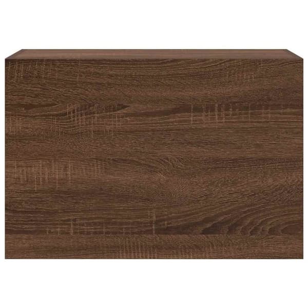 vidaXL Veggskap til baderom brun eik 60x25x40 cm konstruert tre