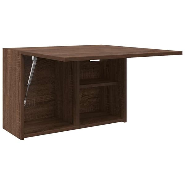 vidaXL Veggskap til baderom brun eik 60x25x40 cm konstruert tre