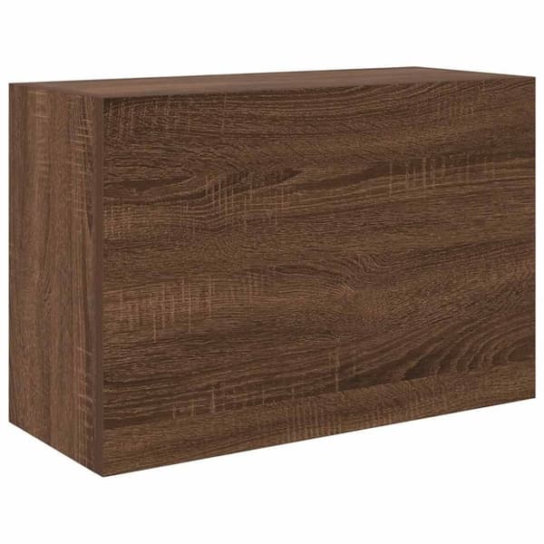 vidaXL Veggskap til baderom brun eik 60x25x40 cm konstruert tre