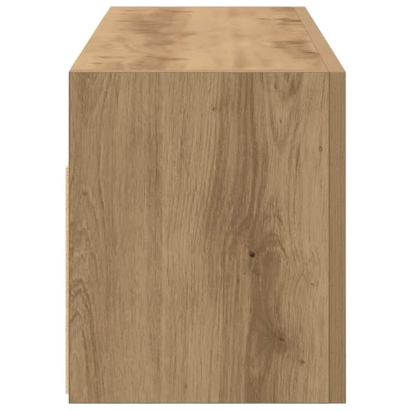 vidaXL Veggskap til baderom artisan eik 80x25x30 cm konstruert tre