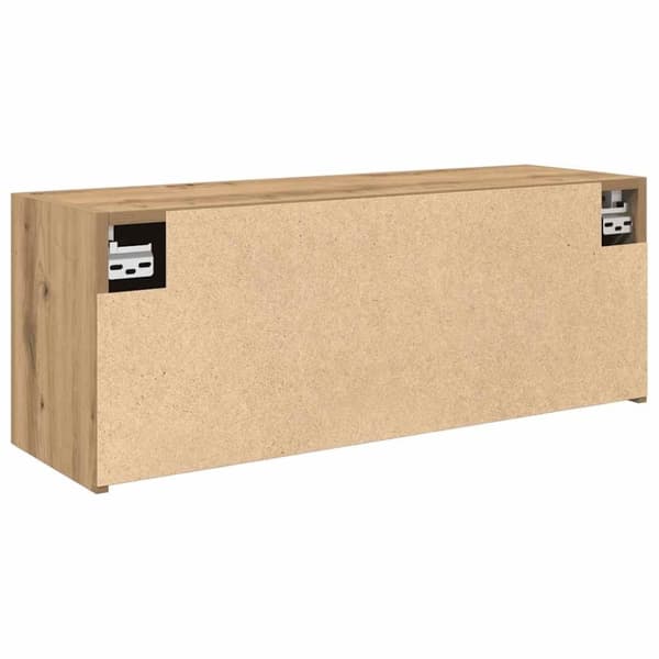 vidaXL Veggskap til baderom artisan eik 80x25x30 cm konstruert tre