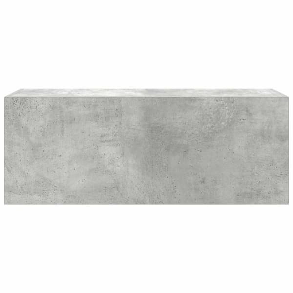 vidaXL Veggskap til baderom betonggrå 80x25x30 cm konstruert tre