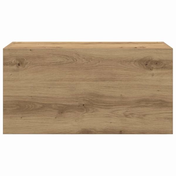 vidaXL væghængt badeværelsesskab 60x25x30 cm konstrueret træ kunsteg