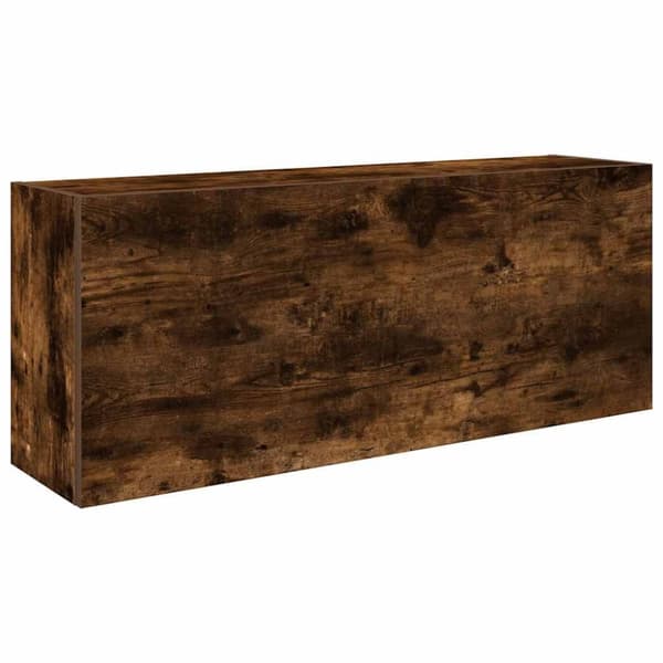 vidaXL Veggskap til baderom røkt eik 100x25x40 cm konstruert tre
