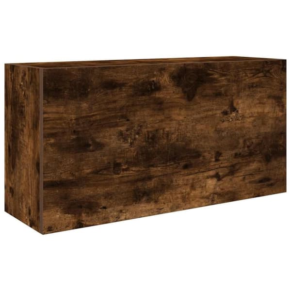 vidaXL Väggskåp för badrum rökfärgad ek 80x25x40 cm konstruerat trä