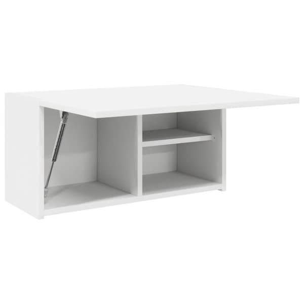 vidaXL væghængt badeværelsesskab 60x25x30 cm konstrueret træ hvid