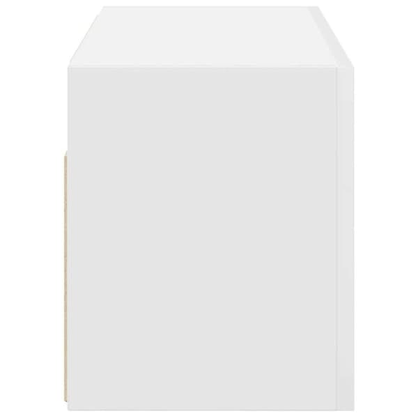 vidaXL væghængt badeværelsesskab 60x25x30 cm konstrueret træ hvid