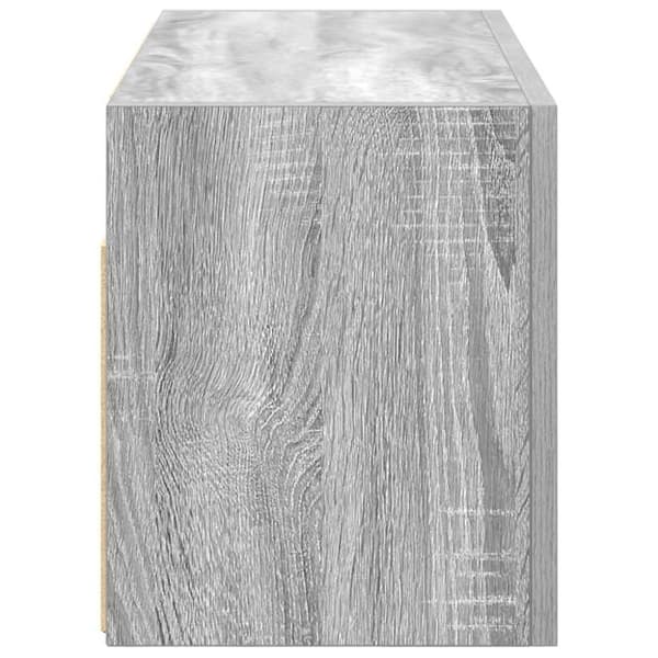vidaXL væghængt badeværelsesskab 60x25x30 cm konstrueret træ
