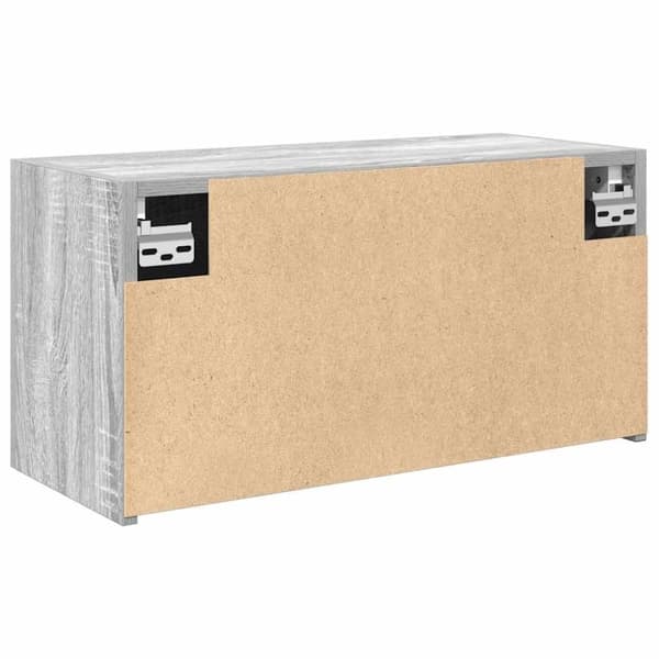 vidaXL væghængt badeværelsesskab 60x25x30 cm konstrueret træ