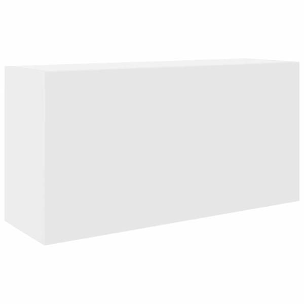 vidaXL væghængt badeværelsesskab 80x25x40 cm konstrueret træ hvid