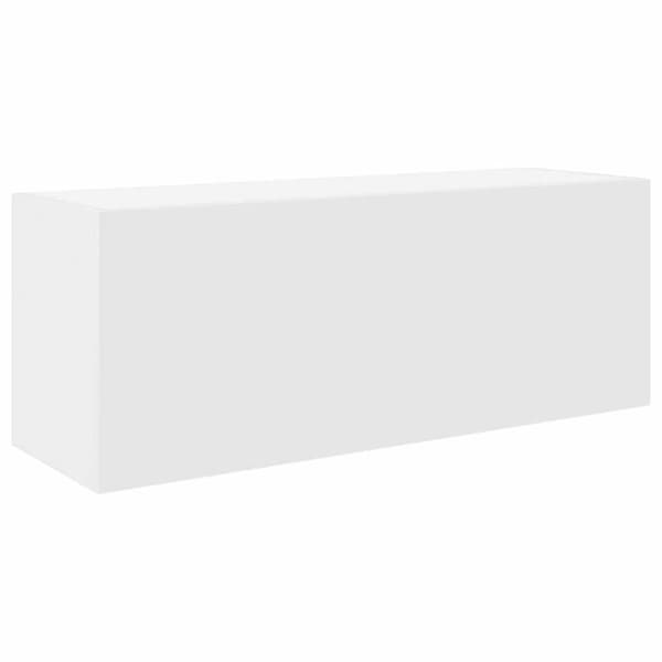 vidaXL væghængt badeværelsesskab 80x25x30 cm konstrueret træ hvid