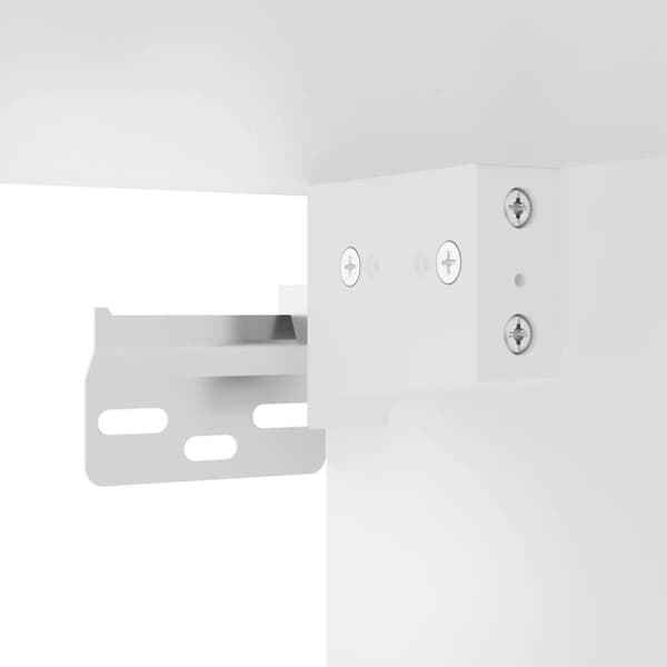 vidaXL væghængt badeværelsesskab 80x25x30 cm konstrueret træ hvid