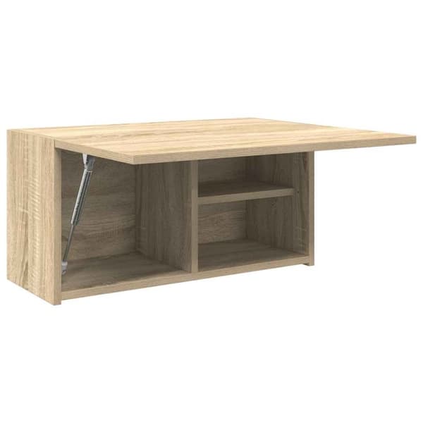 vidaXL væghængt badeværelsesskab 60x25x30 cm konstrueret træ sonoma-eg