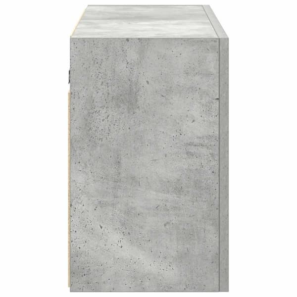vidaXL væghængt badeværelsesskab 100x25x40 cm konstrueret træ betongrå
