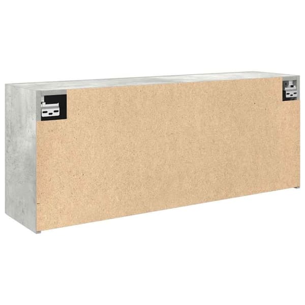 vidaXL væghængt badeværelsesskab 100x25x40 cm konstrueret træ betongrå