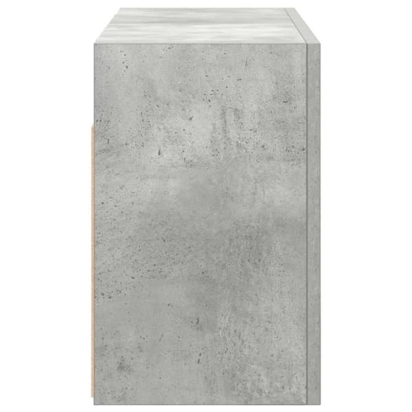 vidaXL væghængt badeværelsesskab 60x25x40 cm konstrueret træ betongrå