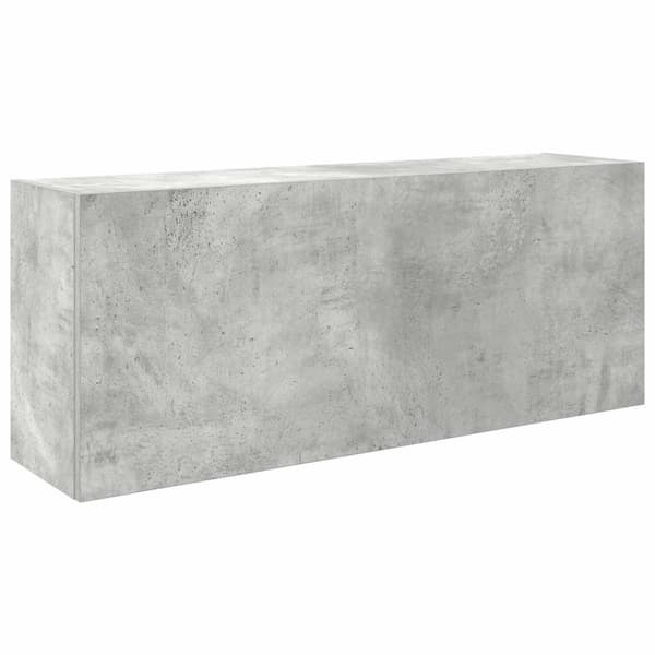 vidaXL Veggskap til baderom betonggrå 100x25x40 cm konstruert tre
