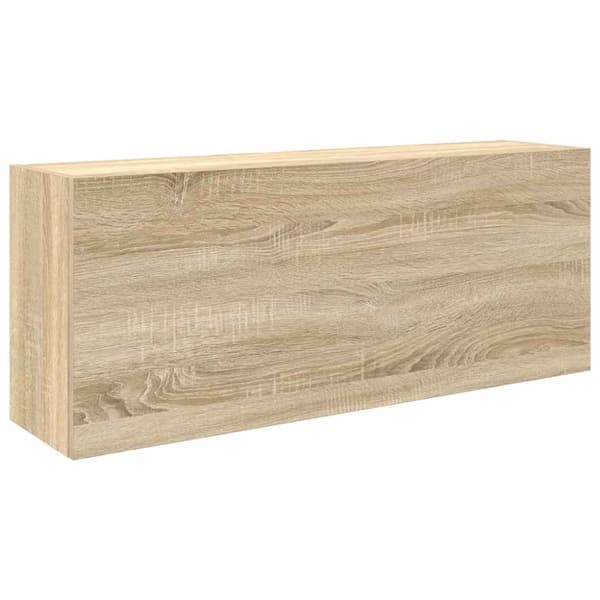 vidaXL Veggskap til baderom sonoma eik 100x25x40 cm konstruert tre