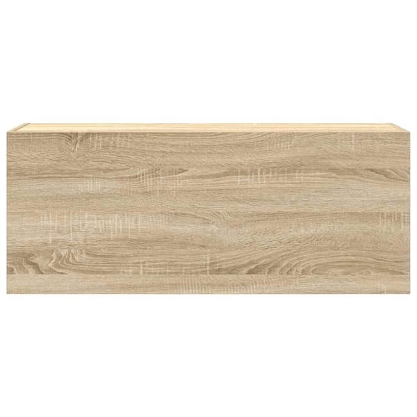 vidaXL Veggskap til baderom sonoma eik 100x25x40 cm konstruert tre