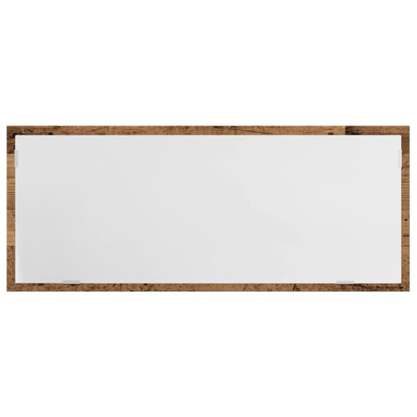 vidaXL LED-badeværelsesspejl 100x8,5x37 cm konstrueret træ antikt eg