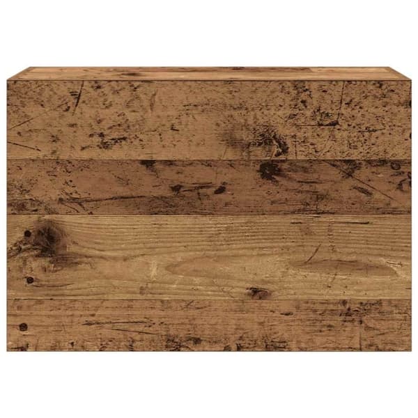 vidaXL Kylpyhuoneen seinäkaappi vanha puu 60x25x40 cm tekninen puu