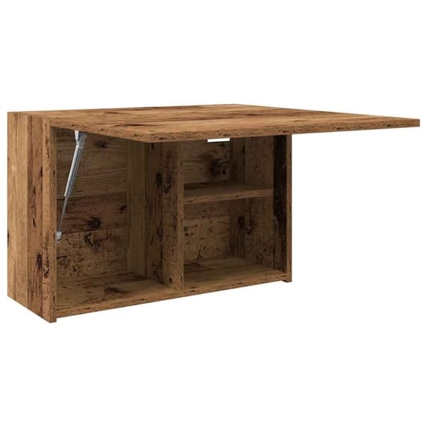 vidaXL Kylpyhuoneen seinäkaappi vanha puu 60x25x40 cm tekninen puu