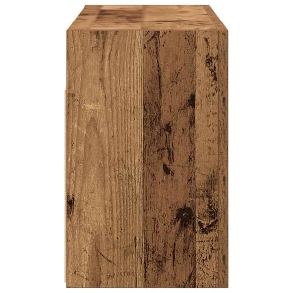 vidaXL Kylpyhuoneen seinäkaappi vanha puu 60x25x40 cm tekninen puu