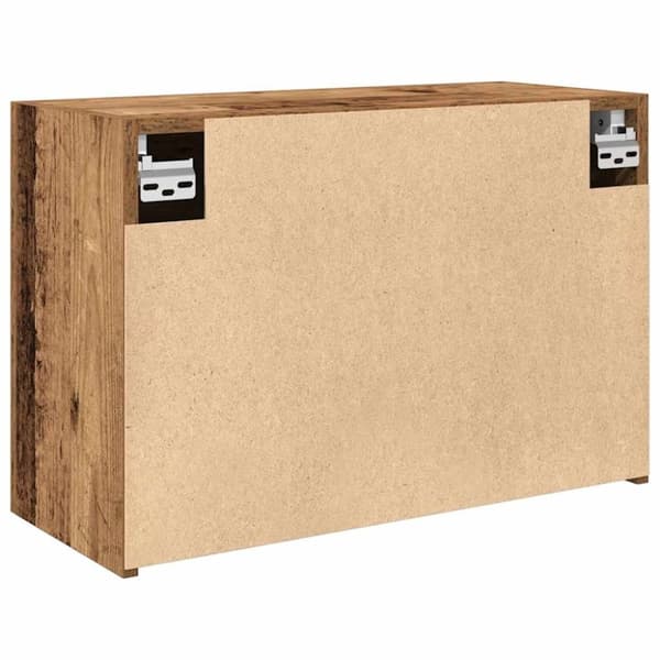 vidaXL Kylpyhuoneen seinäkaappi vanha puu 60x25x40 cm tekninen puu