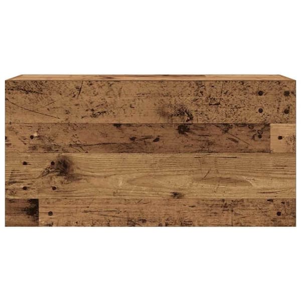 vidaXL Kylpyhuoneen seinäkaappi vanha puu 80x25x40 cm tekninen puu